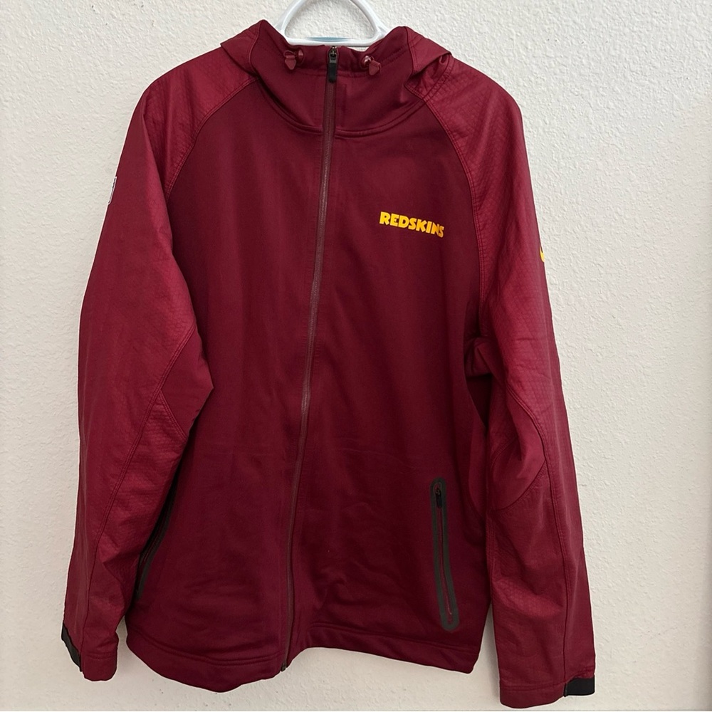 Nike Washington Redskins NFL Football Full Zip Hood Red Men's L On Field jacket